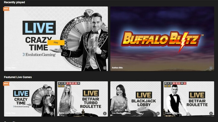 betfair live casino