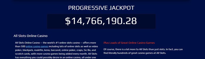 all slots casino jackpot