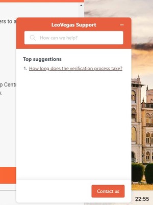 leovegas casino support