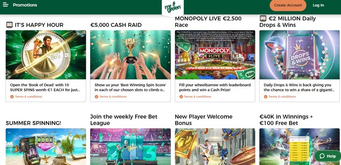 mr green casino promotions