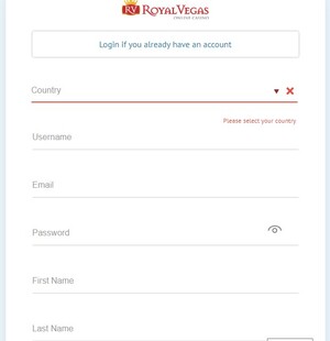 royal vegas casino registration
